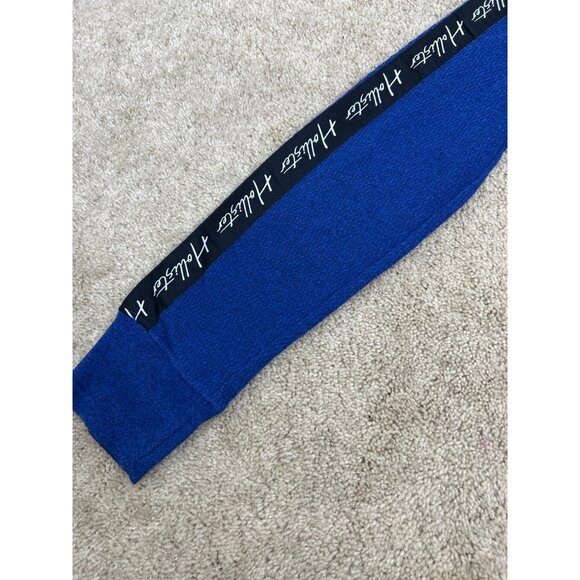 Hollister Blue Thermal Long Sleeve Shirt Logo Tape Raglan Style Size S - Picture 8 of 12